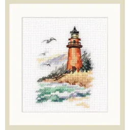 Die Küste des kalten Meeres. Leuchtturm S0-225