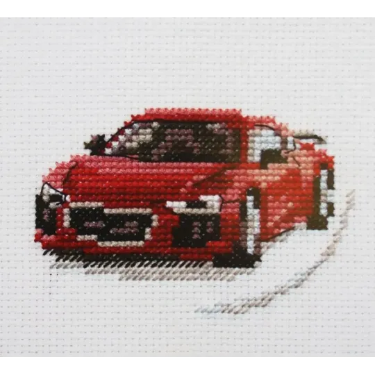 Raudonas sportinis automobilis S0-157