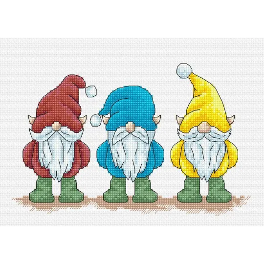 Enchanted Gnomes - Cross Stitch Pattern AVA-P005 Enchanted Gnomes - Cross Stitch Pattern AVA-P005