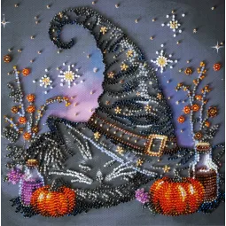 Mid-sized bead embroidery kit "Dream of the Witch" 20x20 cm AAMB-123