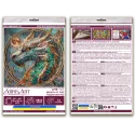 Mittelgroßer Stickpackung mit Perlen „Breath of Fire“ 20x20 cm AAMB-122