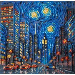 Vidutinio dydžio karoliukų siuvinėjimo rinkinys "Gyvybės ritmas" 20x20 cm AAMB-121