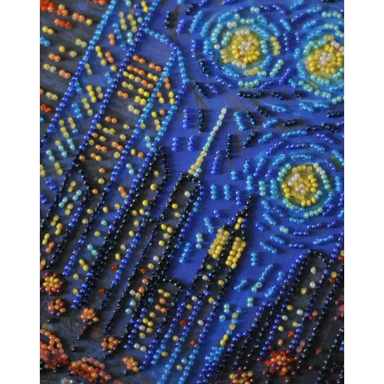 Mittelgroßer Perlenstickerei-Set "Der Rhythmus des Lebens" 20x20 cm AAMB-121