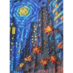 Mid-sized bead embroidery kit "The rhythm of life" 20x20 cm AAMB-121