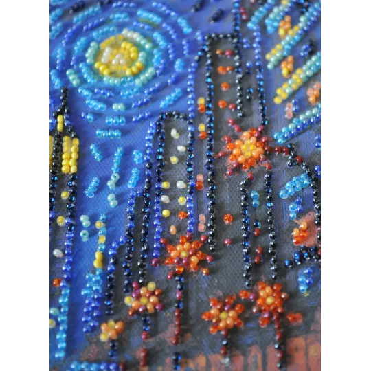 Mittelgroßer Perlenstickerei-Set "Der Rhythmus des Lebens" 20x20 cm AAMB-121