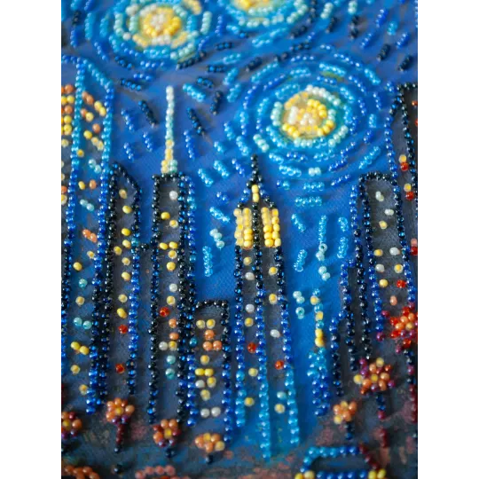 Mittelgroßer Perlenstickerei-Set "Der Rhythmus des Lebens" 20x20 cm AAMB-121
