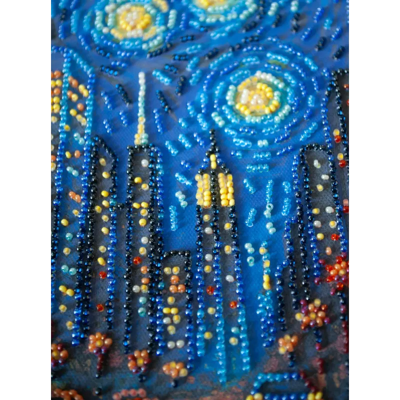 Mittelgroßer Perlenstickerei-Set "Der Rhythmus des Lebens" 20x20 cm AAMB-121