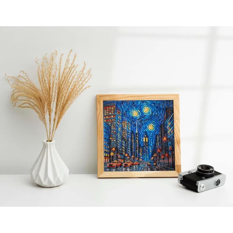 Mittelgroßer Perlenstickerei-Set "Der Rhythmus des Lebens" 20x20 cm AAMB-121