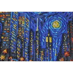 Vidutinio dydžio karoliukų siuvinėjimo rinkinys "Gyvybės ritmas" 20x20 cm AAMB-121