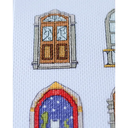 Наборы для вышивания крестиком "9 маленьких уютных сказок" 18x24 см AAH-284