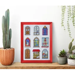 Kits de point de croix "9 petits contes douillets" 18x24 cm AAH-284