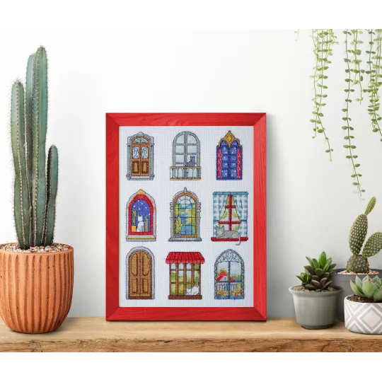 Наборы для вышивания крестиком "9 маленьких уютных сказок" 18x24 см AAH-284