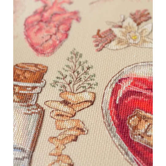 Kits de point de croix "Recette d'amour" 30x30 cm AAH-283