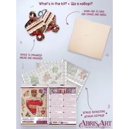 Cross-stitch kits "Recipe for love" 30x30 cm AAH-283