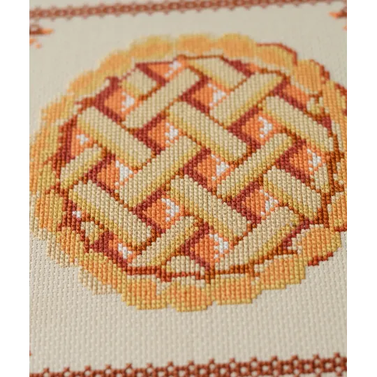 Kreuzstich-Sets "Apfelkuchen" 35x35 cm AAH-280