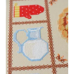 Kreuzstich-Sets "Apfelkuchen" 35x35 cm AAH-280