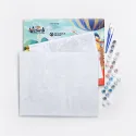 Malen nach Zahlen Set. P002 Eule (Polygonstil) 40*50