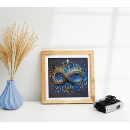 Mini kit de broderie de perles "Infini" 15x15 cm AAM-261