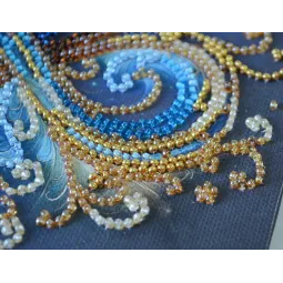 Mini Bead embroidery kit "Infinity" 15x15 cm AAM-261