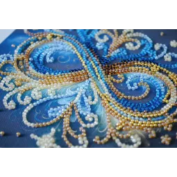 Mini Perlenstickerei Set „Infinity“ 15x15 cm AAM-261