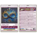 Mini kit de broderie de perles "Infini" 15x15 cm AAM-261