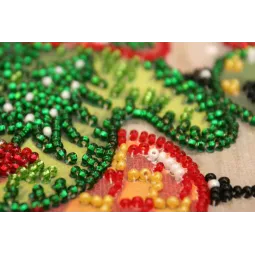 Mini Bead embroidery kit - Holiday trivia 15x15 cm AAM-201