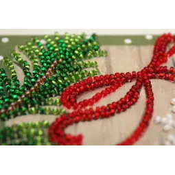 Kit de broderie Mini Bead - Quiz de Noël 15x15 cm AAM-201