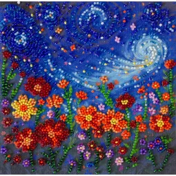 Mini kit de broderie de perles "Le Songe d'une Nuit d'Été" 15x15 cm AAM-264