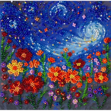 Mini kit de broderie de perles "Le Songe d'une Nuit d'Été" 15x15 cm AAM-264
