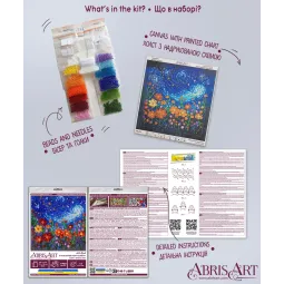 Mini Bead embroidery kit "A Midsummer Night's Dream" 15x15 cm AAM-264