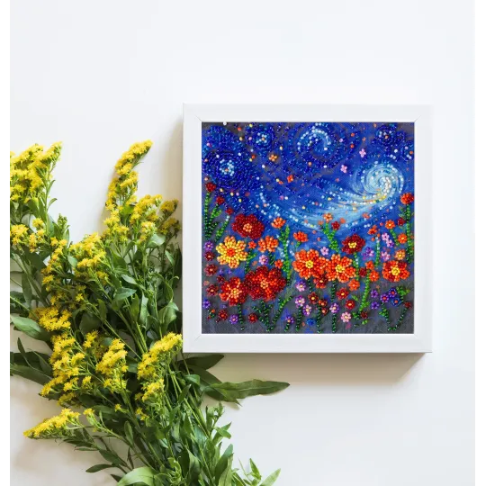 Mini kit de broderie de perles "Le Songe d'une Nuit d'Été" 15x15 cm AAM-264