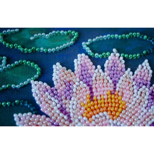 Mini-Perlenstick-Set "Seerose" 15x15 cm AAM-262