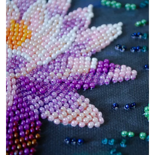 Mini-Perlenstick-Set "Seerose" 15x15 cm AAM-262