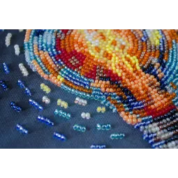Mini Bead embroidery kit "Bring the light" 15x15 cm AAM-260