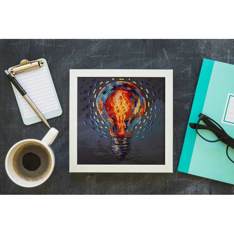 Мини-набор для вышивания бисером "Bring the light" 15x15 см AAM-260