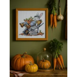 Cross-stitch kits "Free carrots" 20x18 cm AAH-288