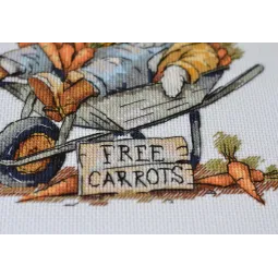 Cross-stitch kits "Free carrots" 20x18 cm AAH-288