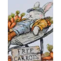Kits de point de croix "Carottes gratuites" 20x18 cm AAH-288