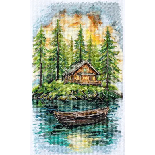 Kits de point de croix "Silence dans la forêt" 20x35 cm AAH-286