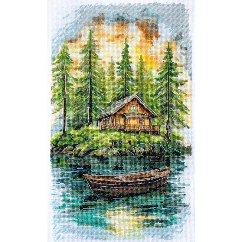 Kits de point de croix "Silence dans la forêt" 20x35 cm AAH-286
