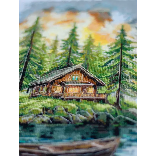 Наборы для вышивания крестиком "Тишина в лесу" 20x35 см AAH-286