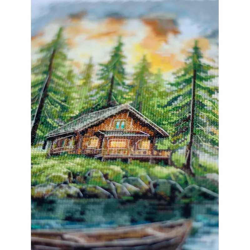 Наборы для вышивания крестиком "Тишина в лесу" 20x35 см AAH-286