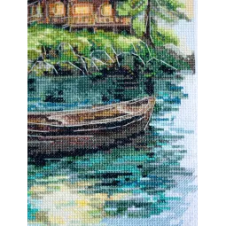 Cross-stitch kits "Silence in the forest" 20x35 cm AAH-286