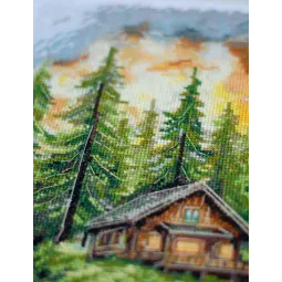 Cross-stitch kits "Silence in the forest" 20x35 cm AAH-286