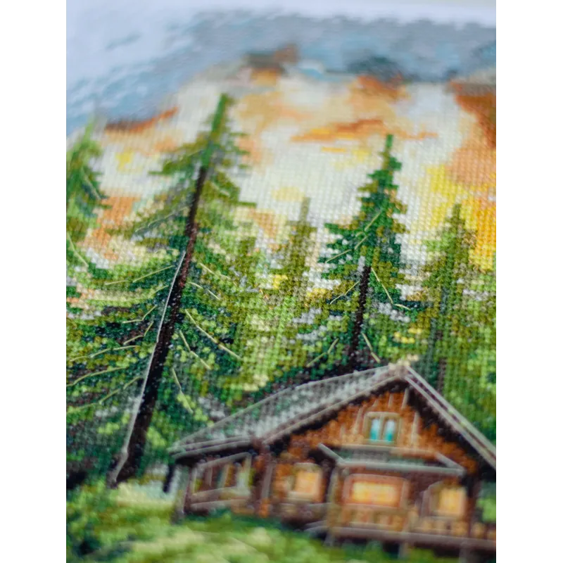 Kits de point de croix "Silence dans la forêt" 20x35 cm AAH-286
