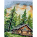 Kits de point de croix "Silence dans la forêt" 20x35 cm AAH-286