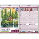 Наборы для вышивания крестиком "Тишина в лесу" 20x35 см AAH-286