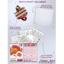 Kits de point de croix "Croissant de groseille" 20x20 cm AAH-285