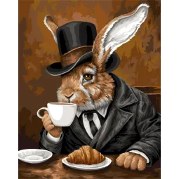 Kit de peinture par numéros "Morning tea" 40x50 cm W040 0525