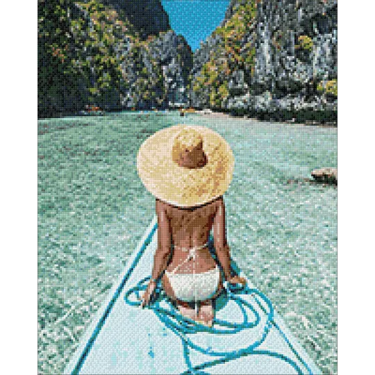 (D) Entdecke das Paradies 40*50 WD3048